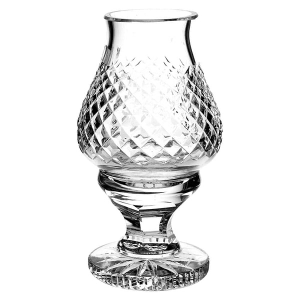 Waterford Alana Cut Lead Crystal Hurricane Lamp & Globe.